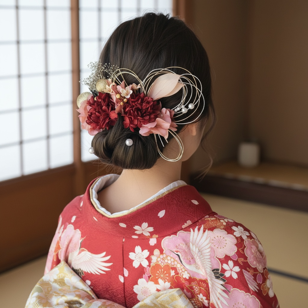 モーブピンク×紅【成人式/ 卒業式 /結婚式/】 色打掛 振袖 着物 留袖 袴　ドレス