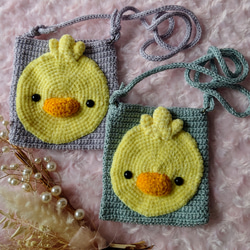 ふわふわひよちゃんポシェット 1枚目の画像