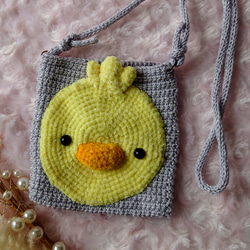 ふわふわひよちゃんポシェット 4枚目の画像