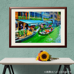 直接買付 アクリル 印象派 バルセロナ 海景 アート スペイン　バルセロナ a793728f90aec6bb0875d601d615e3