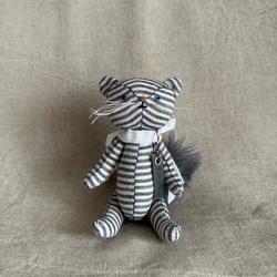 10cm〜12cmぬい服 グレンチェックケープ(ベレー帽追加可能) ぬいぐるみ