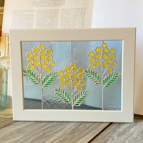 選べる北欧花モチーフ vol1− ステンドグラス風アート|コスモス