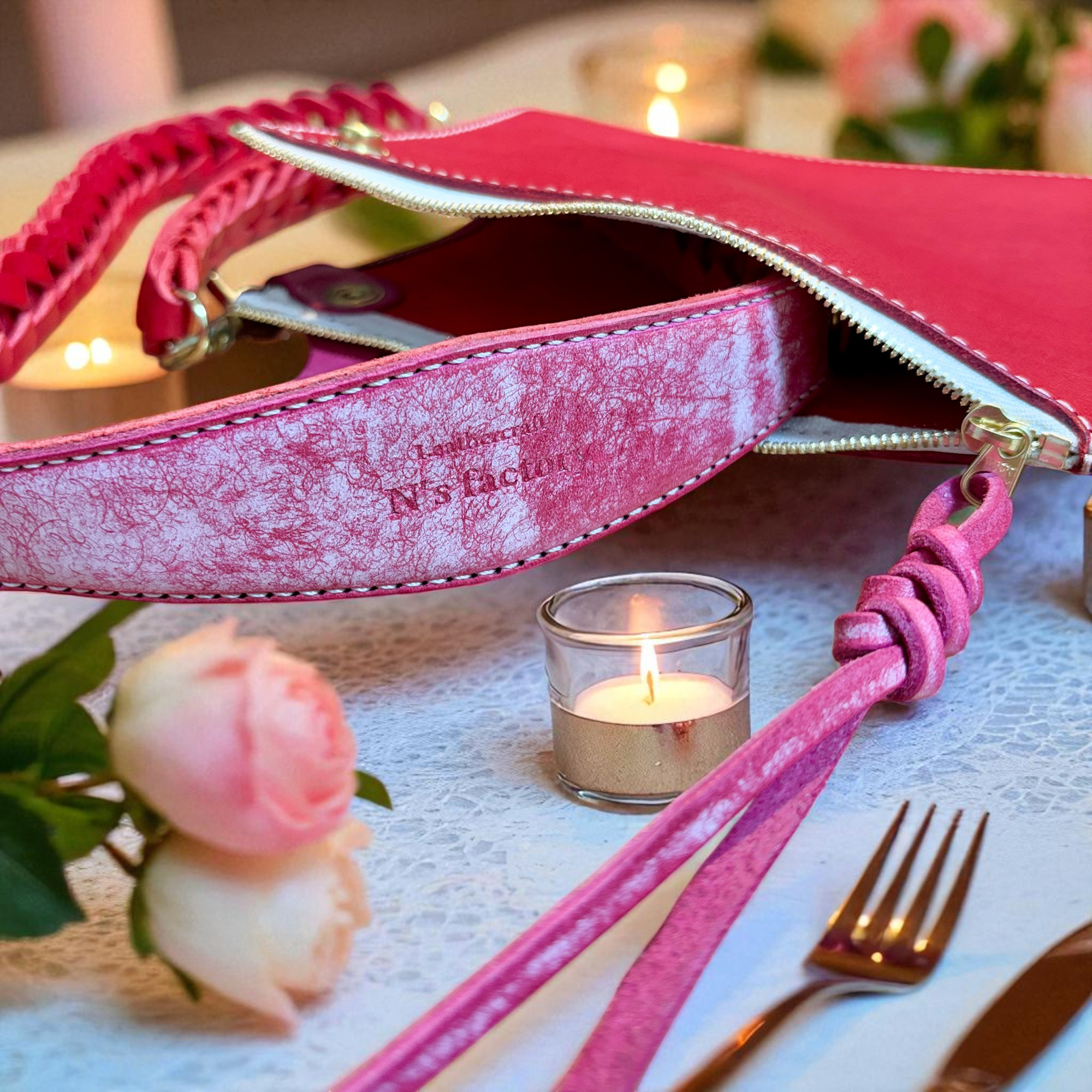 レザーサコッシュ＆ロングストラップ