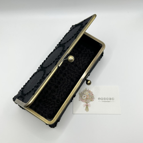 ミナペルホネン タンバリン ボックスがま口（大） ⚮̈ 受注制作品⚮̈ ミナペルホネン/tambourine/ボックスがま口