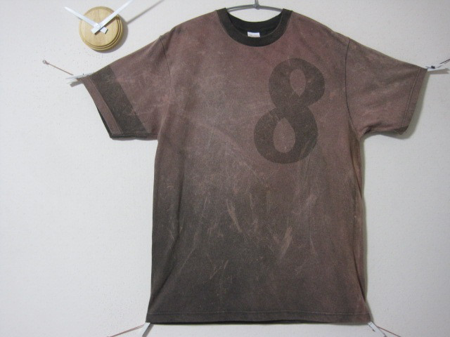 １点物　【極み】ラージゼッケン【8】スミクロ　ロック/渋//音楽/男前/アーミー/刀/襤褸/かっこいい/ギフト