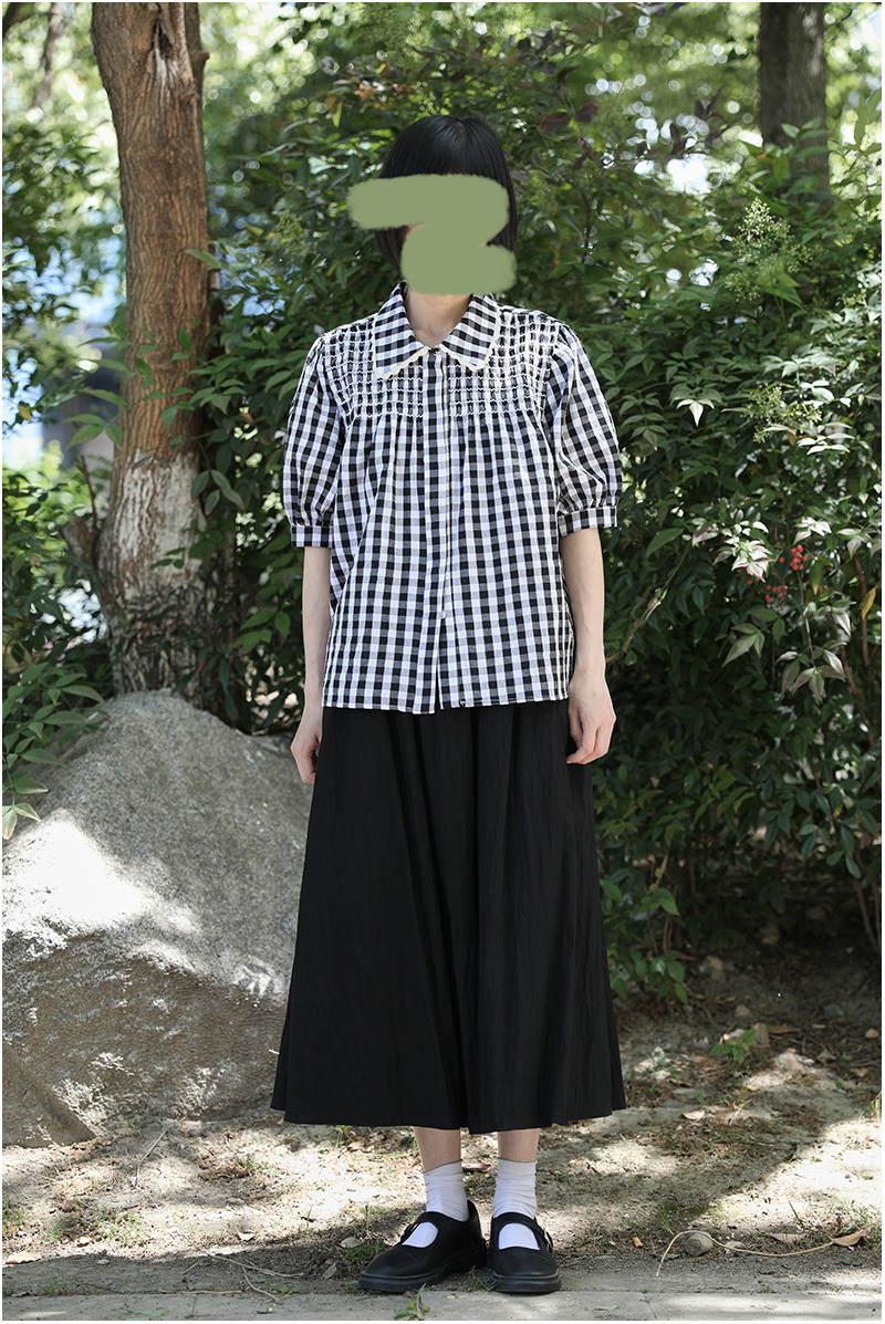 レディース 綿シャツ 半袖 チェック柄 ゆったり カジュアルトップス