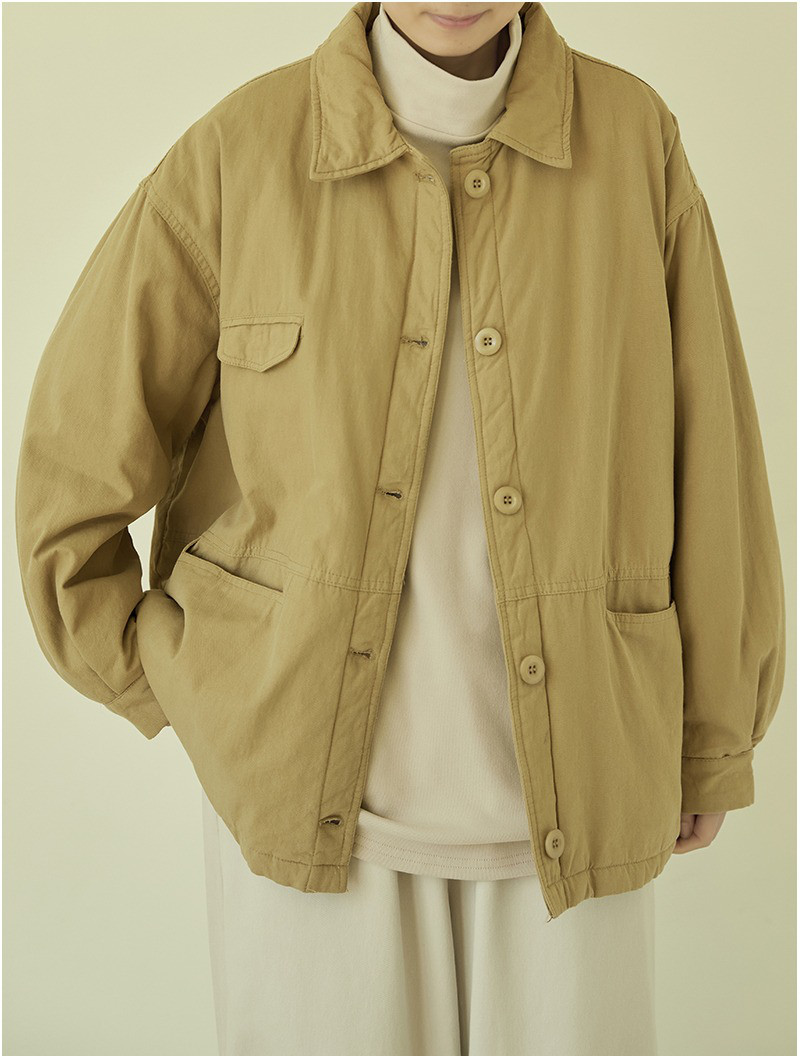 レディース 綿中綿ジャケット テーラードカラー 厚手 保温アウター