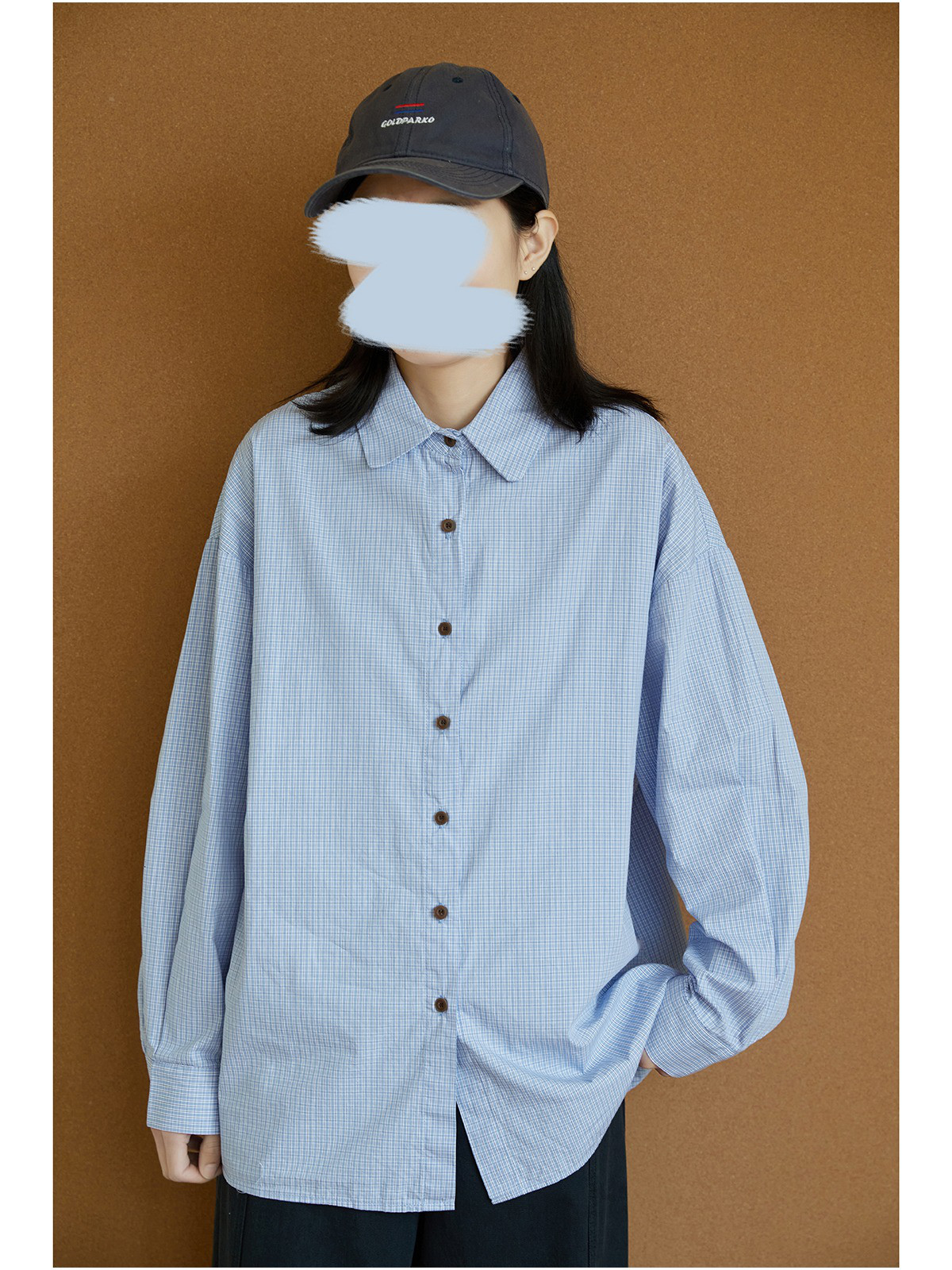 レディース 綿シャツ 長袖 チェック柄 ゆったりトップス