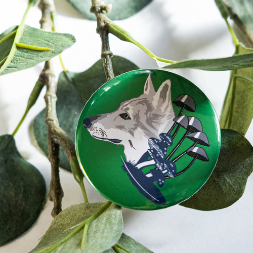 オオカミの森、相利共生 缶バッジ：缶バッチ ピンブローチ