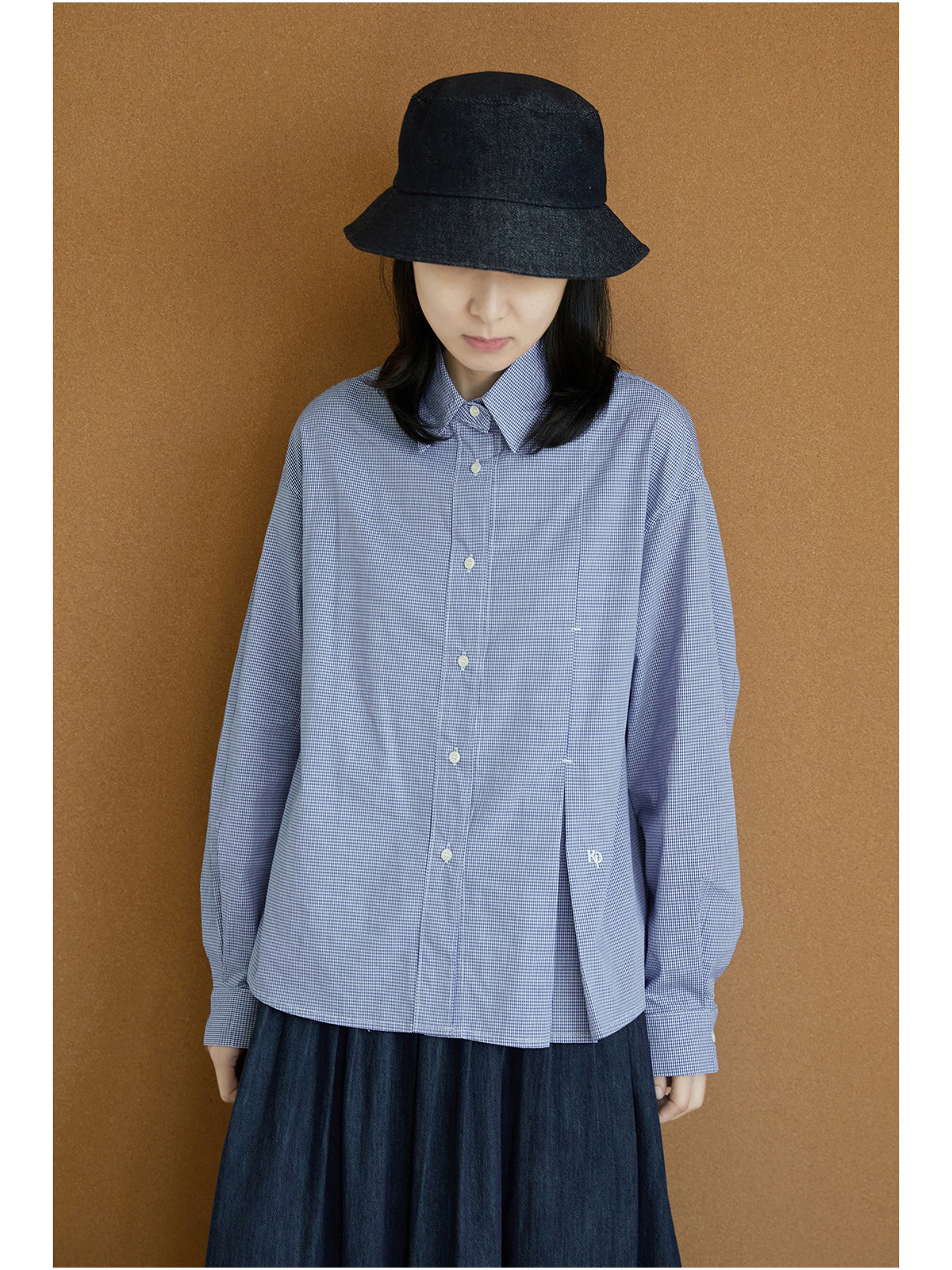 レディース 綿シャツ 長袖 チェック柄 ゆったりトップス