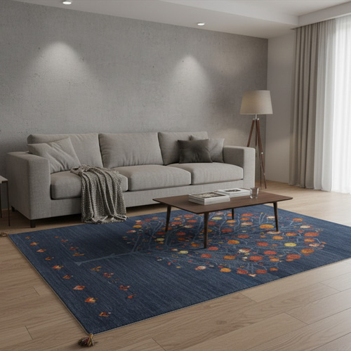 ペルシャ　ギャッベ リビング　197×155 アイボリー　ザクロの木 ペルシャ ギャッベ リビング 197×155 アイボリー ザクロの木 新品