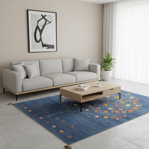 ペルシャ ギャッベ アマレバフト リビング ラグ 200x154cm ザクロの木