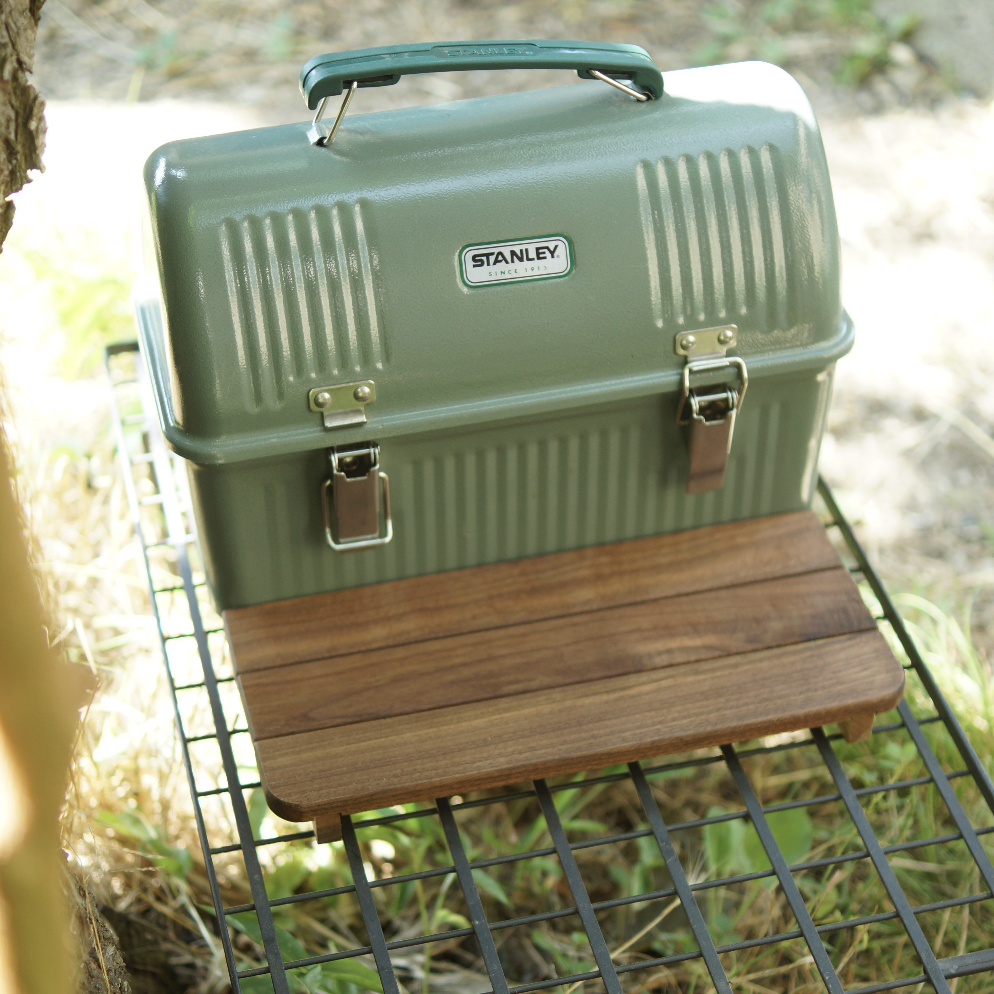 スタンレーランチボックス9.4L ウォールナット天板　フロントボード　コーヒー　キャンプ　アウトドア