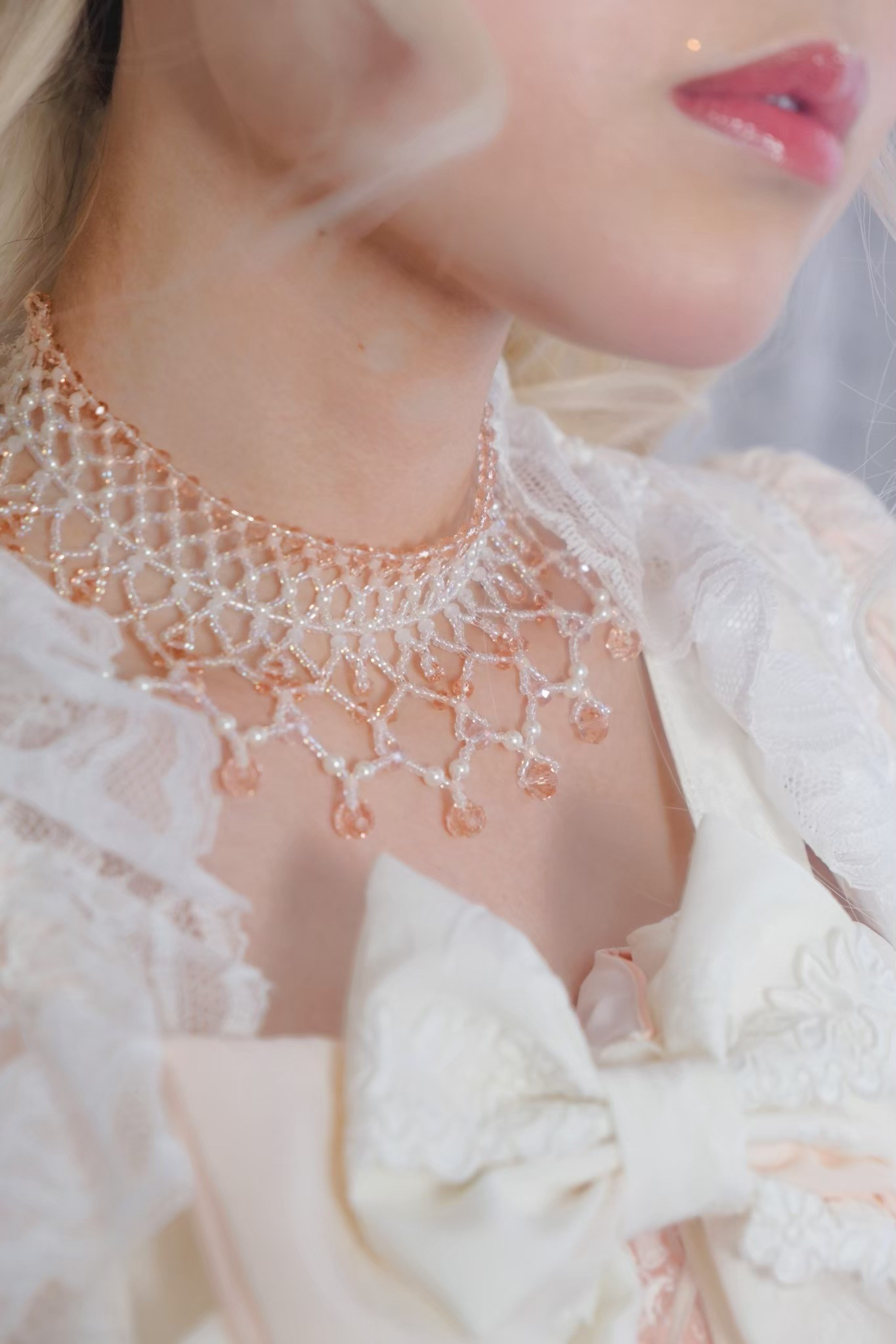 眠り姫の首飾り【ビーズ・ネックレス】