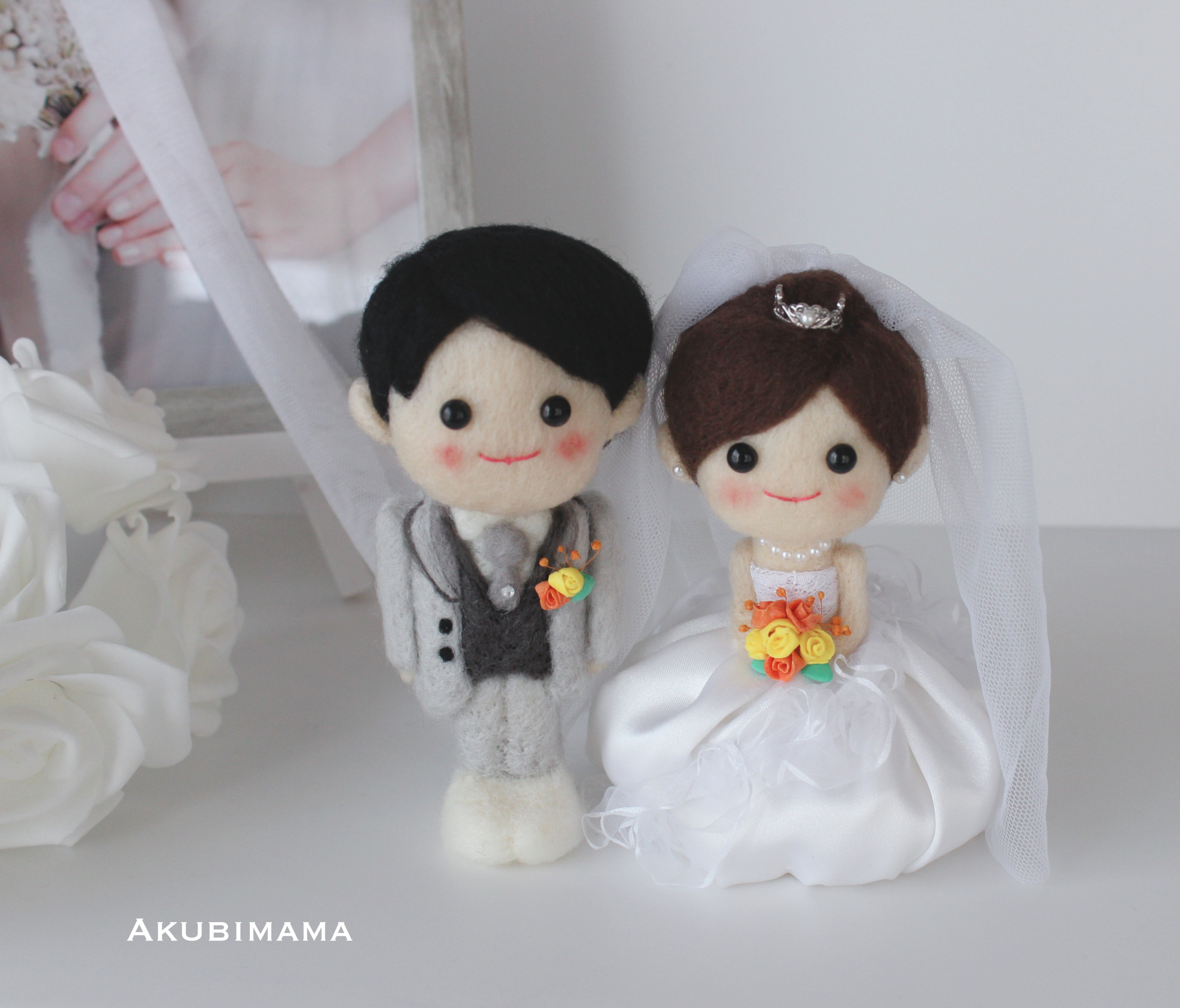 オーダー☆ウェディングドール小サイズ　結婚式　ウェディング　ウェルカムスペース　結婚祝い