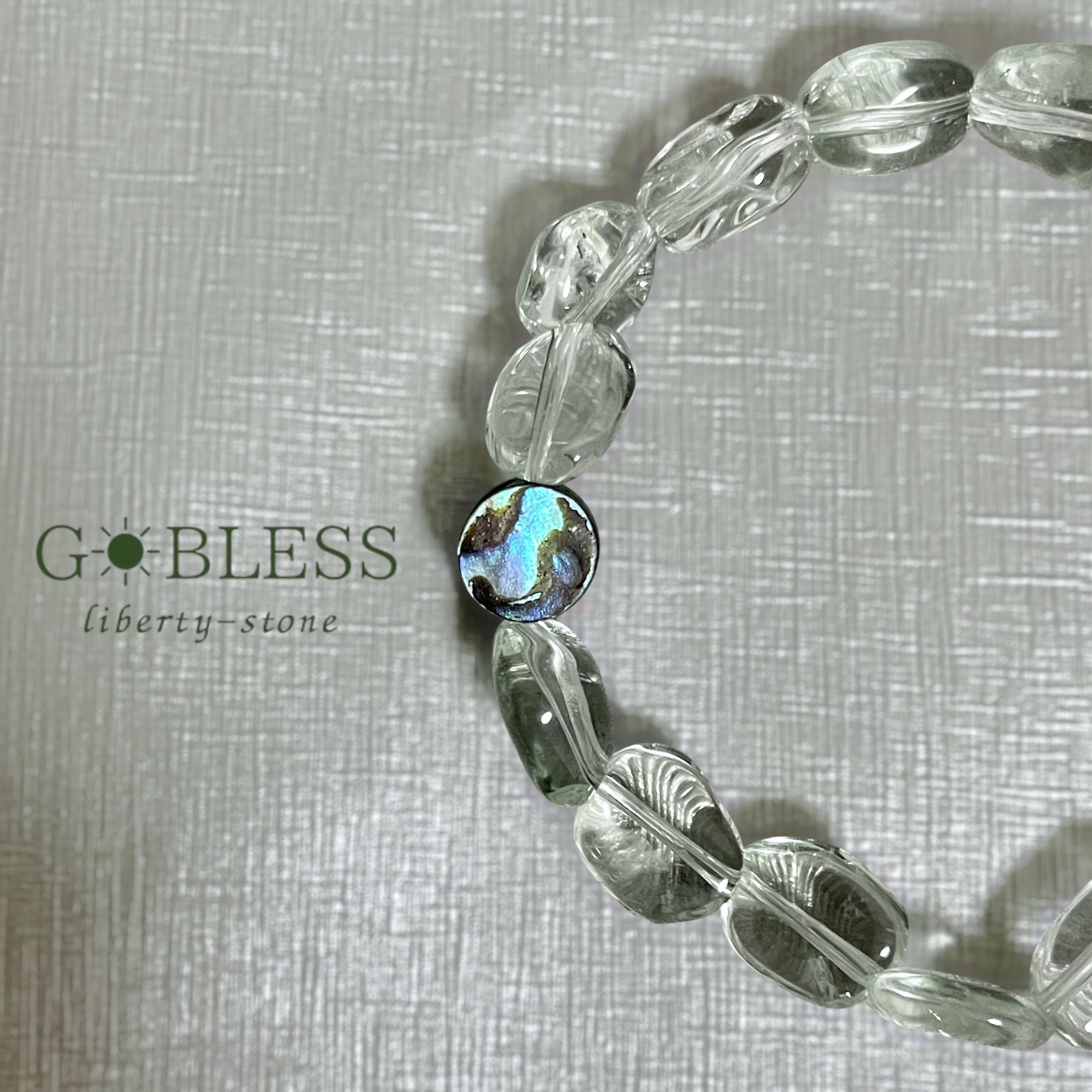 再販【数量限定】284. Polynesia／アバロンシェル×グリーンアメジスト 5,584円