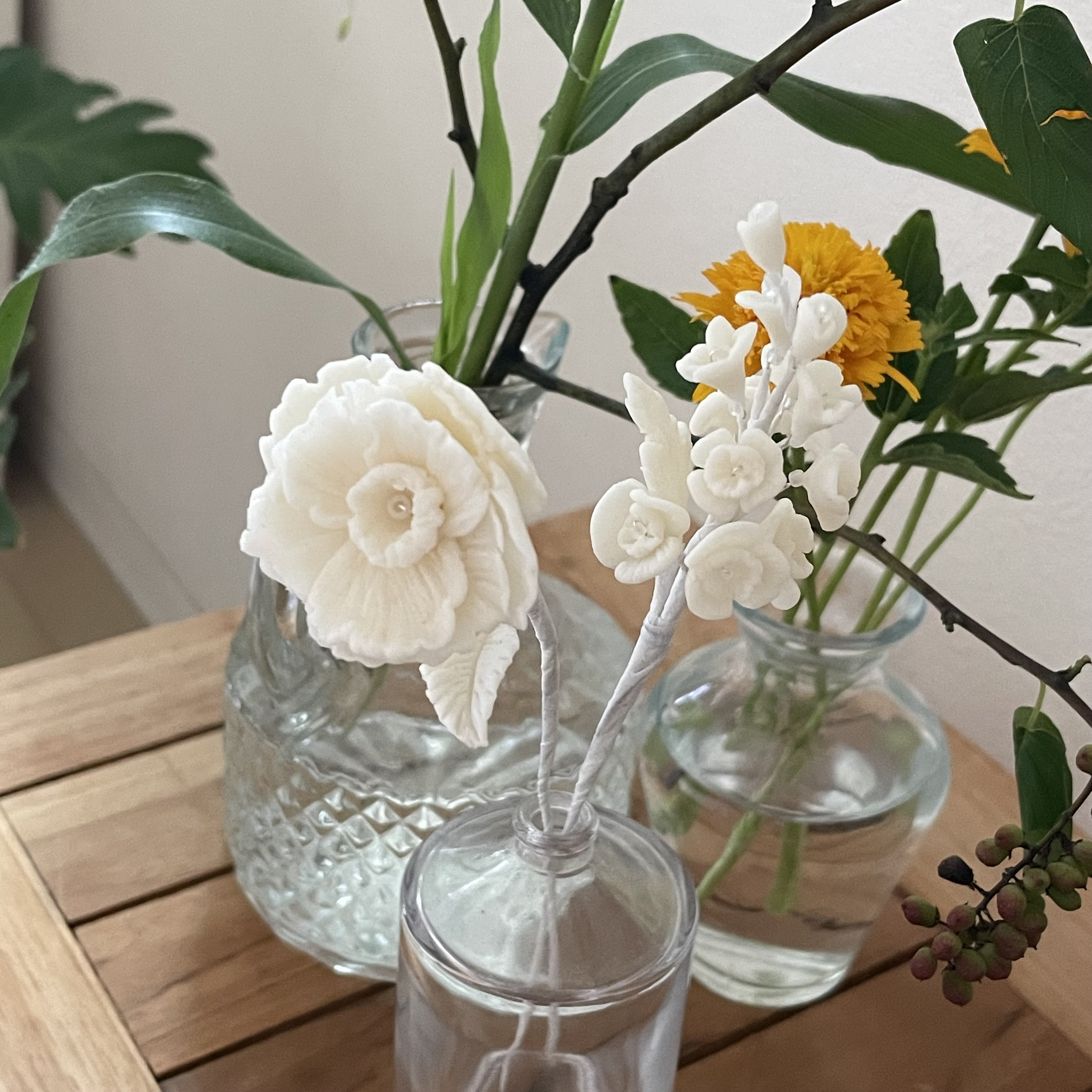 clay flower ひと花 -poppy-