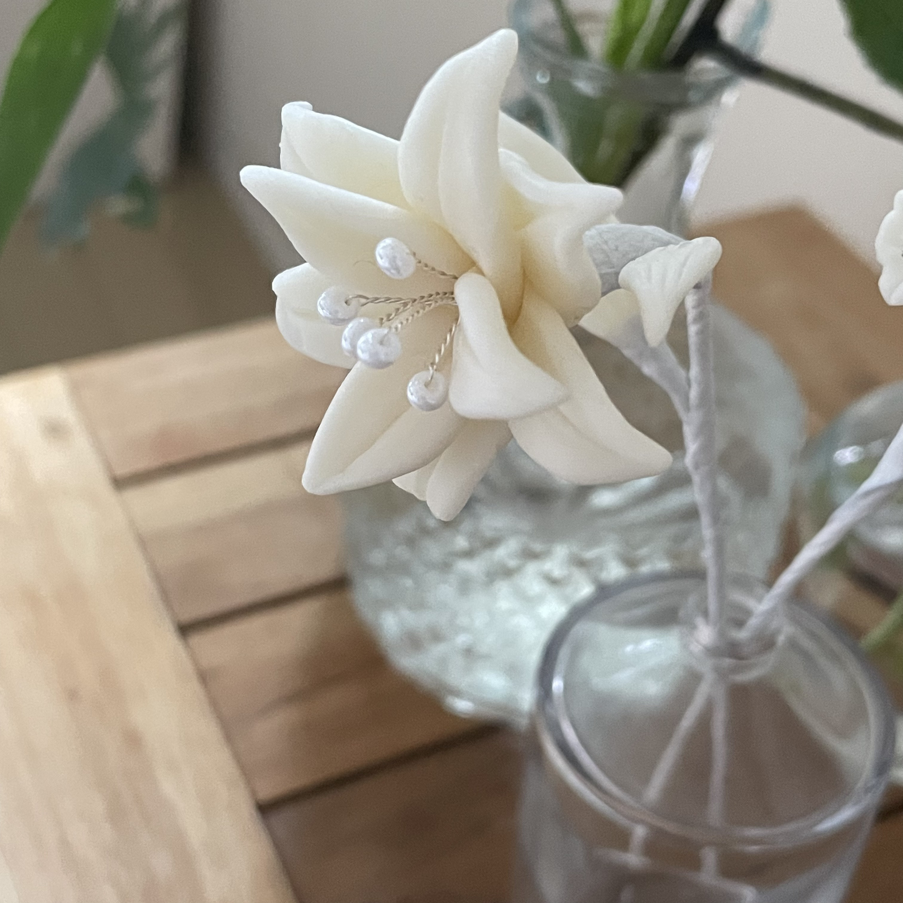 clay flower ひと花 -lily-