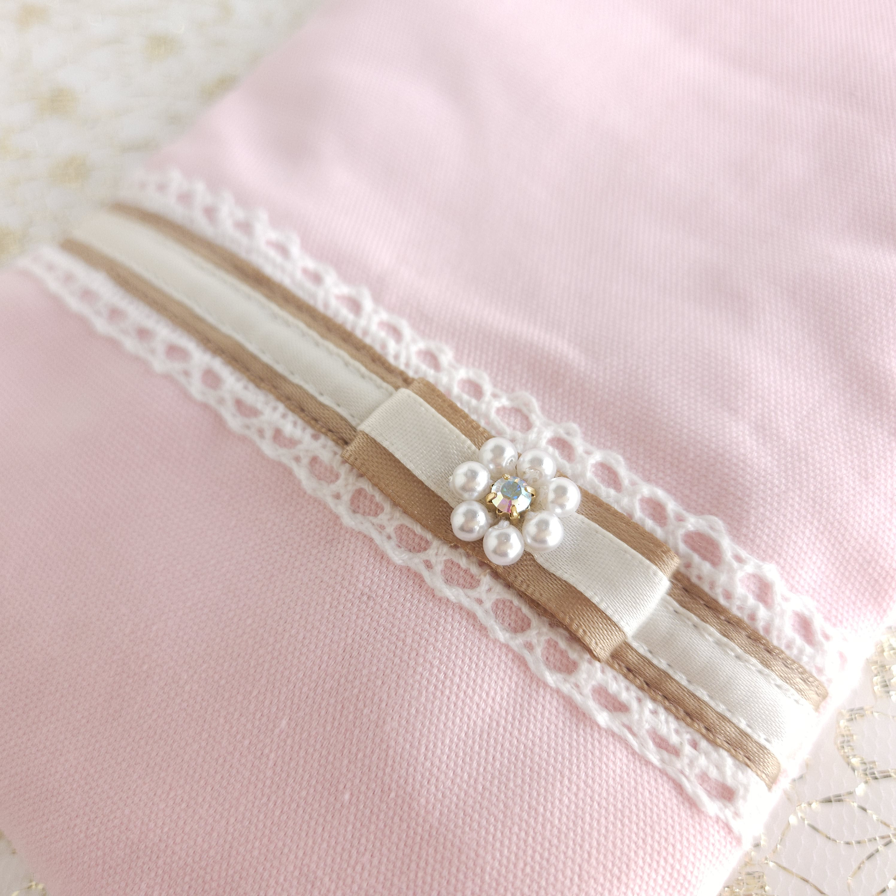 ドレスみたいなスマホポーチ✻ピンク