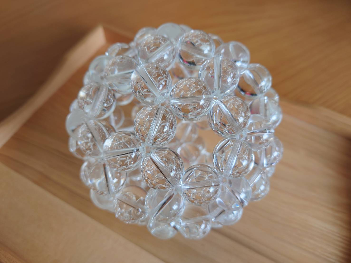 天然クリスタル20mm玉フラーレン【受注生産】