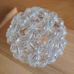 フラーレン【溶練水晶・20mm玉】 天然クリスタル20mm玉フラーレン【受注生産】 立体・オブジェ だびんち
