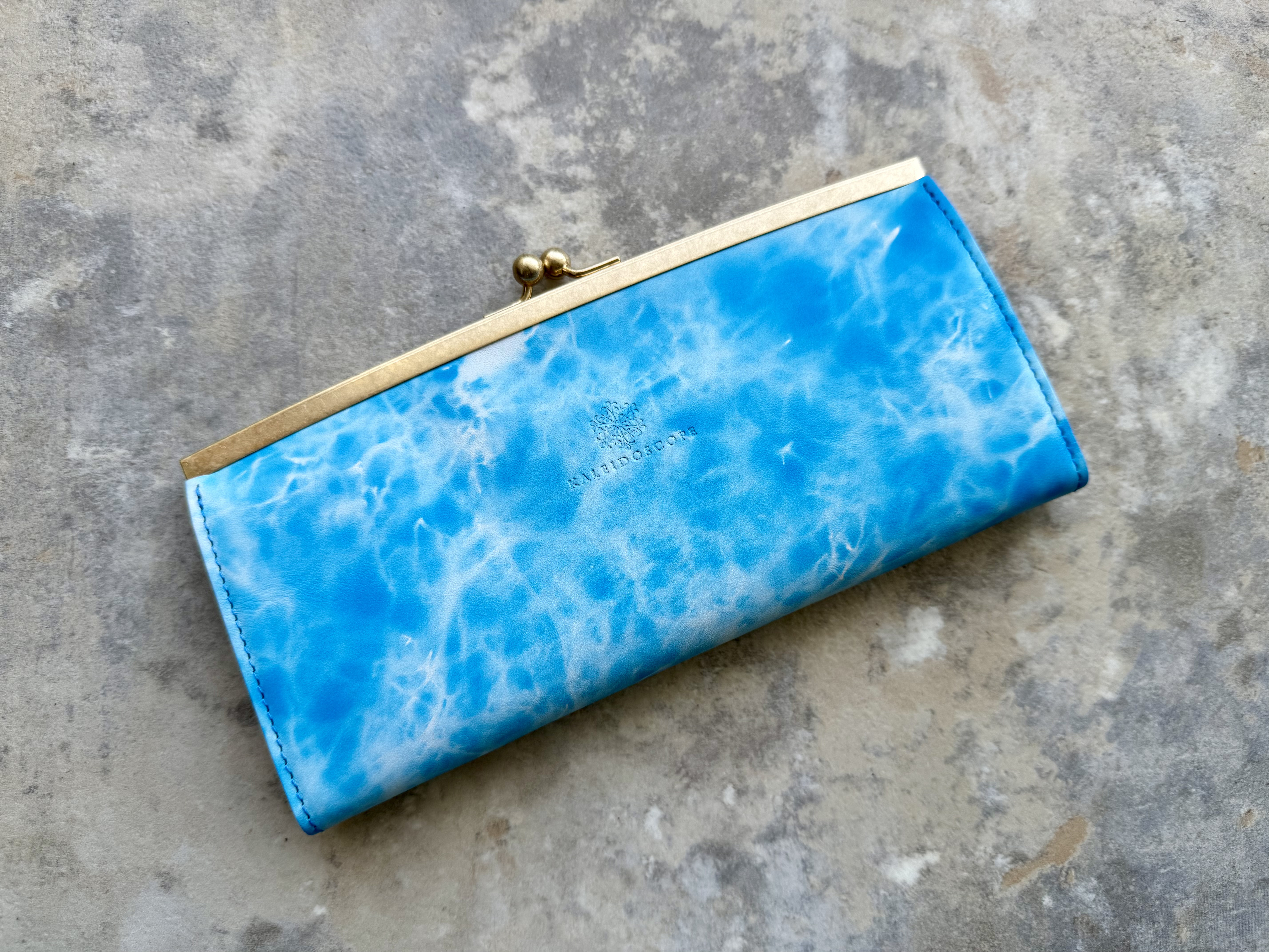 【数日内に発送可能】浮足口金の薄型長財布『smart』mare（Voyage Edition）
