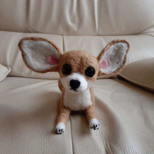 羊毛チワワ 羊毛フェルト Kingこうた 通販 19603597｜Creema(クリーマ)