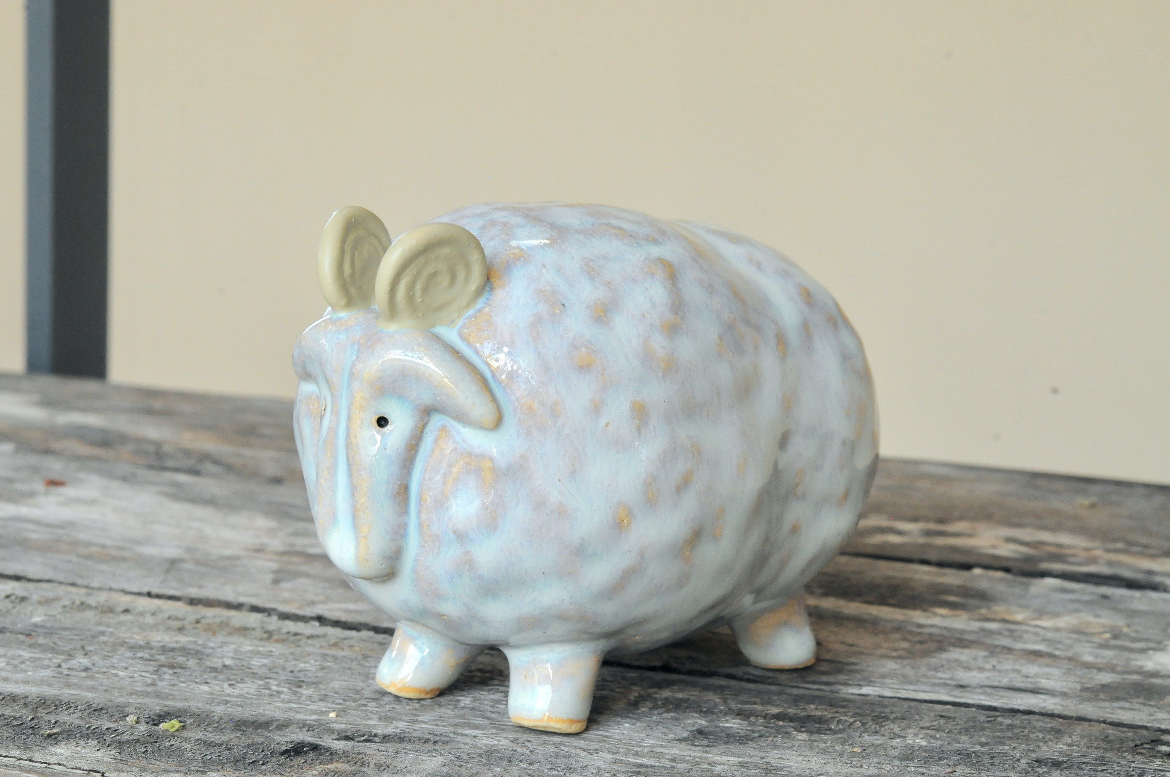 北欧ヴィンテージ雑貨　GABRIEL陶板　希少オーバル　ヒツジ（羊) 北欧ヴィンテージ雑貨 GABRIEL陶板 希少オーバル ヒツジ（羊)