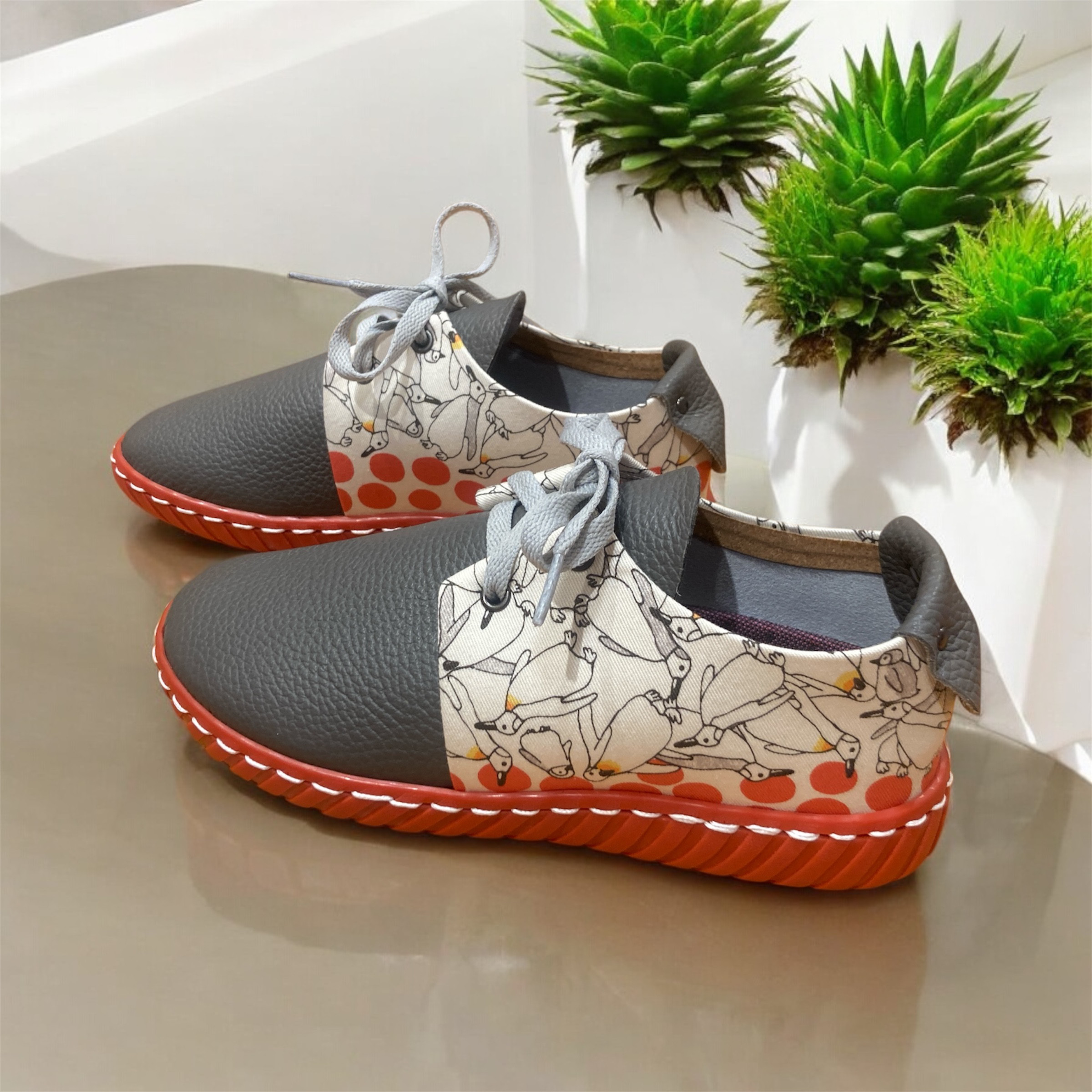 イタリアシュリンクレザーハンドメイドシューズ