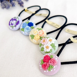 Chi☺︎       刺繍ヘアゴム 刺繍 ヘアゴム の人気通販｜Creema(クリーマ) 国内最大の