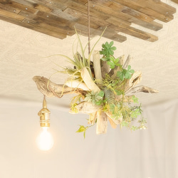 流木ペンダントライト1灯　RYUSSEI　受注生産品　LED電球付属　｜天井照明　カフェ/サロン店舗照明 10枚目の画像