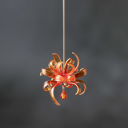 2025販売終了】線香花火 －Spider lily－ ピアス（スタッド・一粒