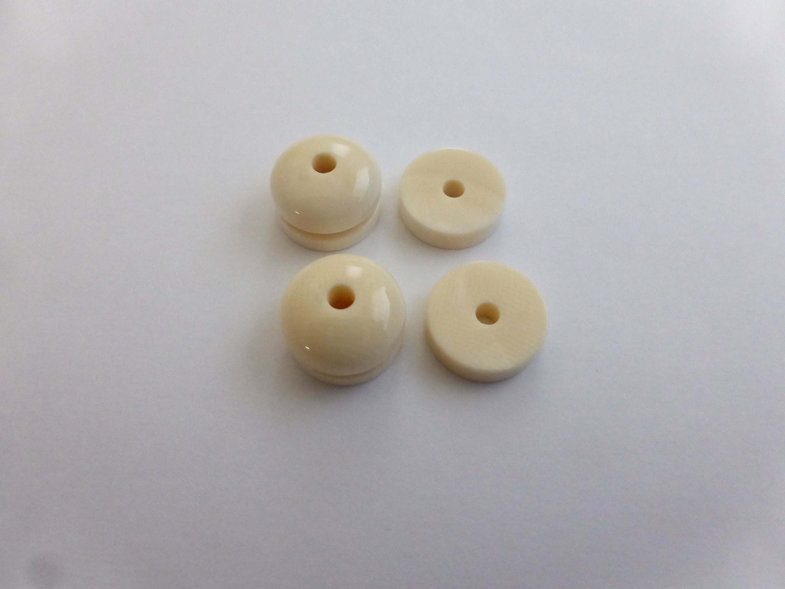 本象牙 ナンタケットバスケット用 アイボリーノブ＆ワッシャー12mm(4)