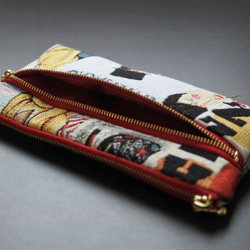 フランス生地の便利なポーチ財布JAZZ 6枚目の画像