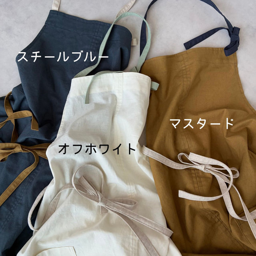 綿麻　エプロン　リネン シンプル　おしゃれ カフェ　料理 DIY　男女　ブルー 綿麻 エプロン リネン シンプル おしゃれ カフェ料理 DIY 男女 ブルー