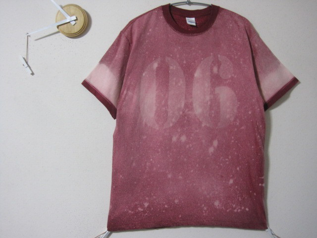 １点物　日の丸スプラッシュ　ラージゼッケン　【06】リンガー風　　タイダイ/ロック/日本/音楽/フェス/旗/アート