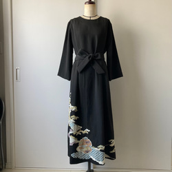 留袖ワンピース　着物 受注製作》着物リメイク 留袖リメイクワンピース ワンピース