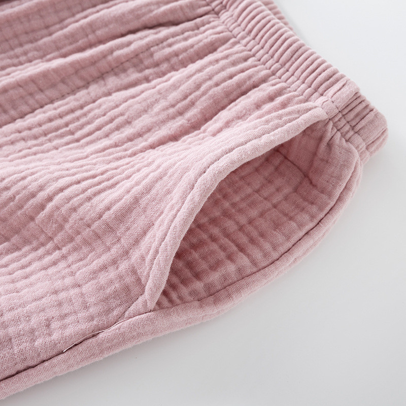 4重ガーゼレディースパジャマ 秋冬ルームウェア 綿100 女性