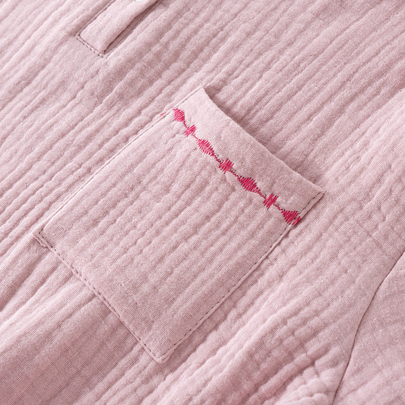 4重ガーゼレディースパジャマ 秋冬ルームウェア 綿100 女性