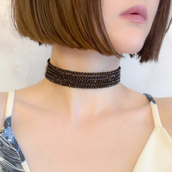 ROCKなオニキスのチョーカーネックレス 2b2fa4cc4dd4e94945a5be7c092916