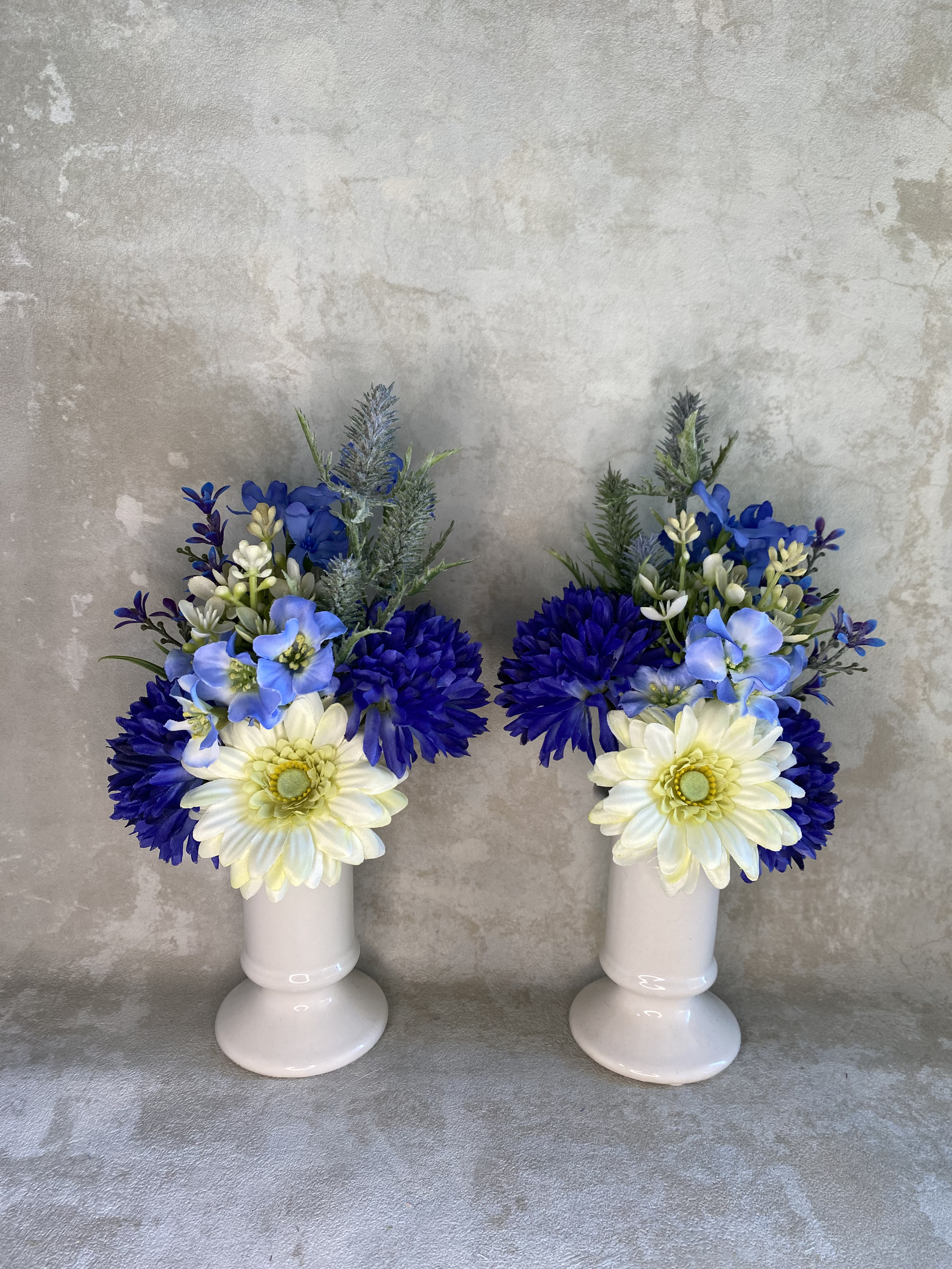 ちいさな御花・仏花【2本セット】ナチュラルブルー