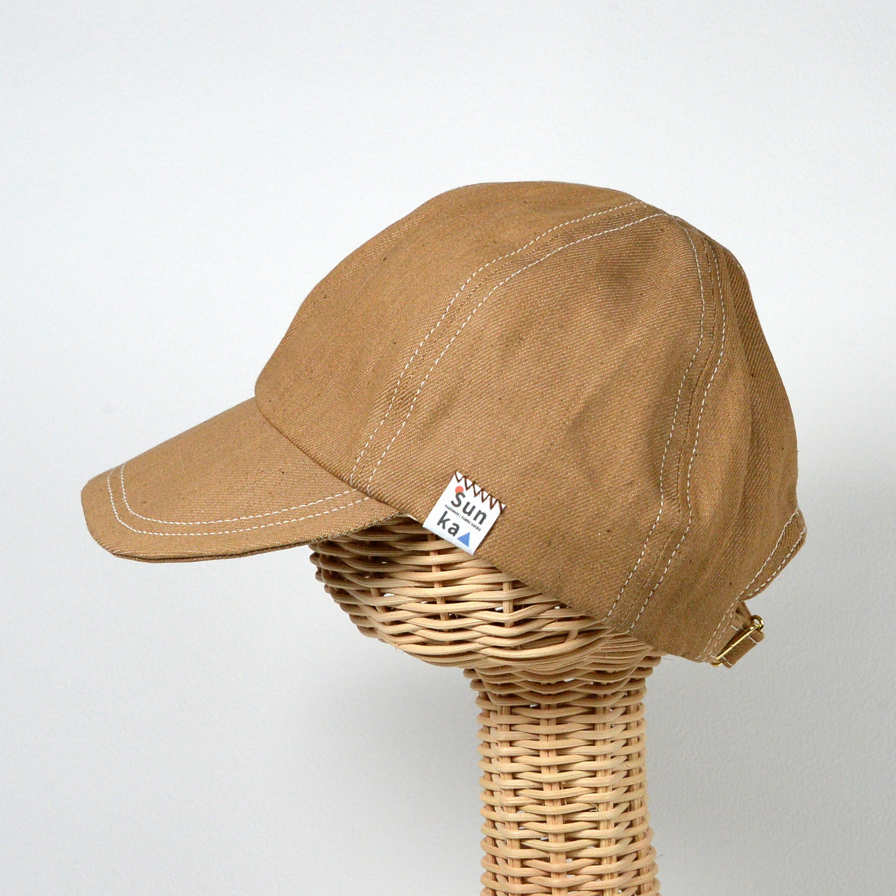 【Sunka キャップ】 ／オーガニックデニム／ユニセックス／シンプル／帽子