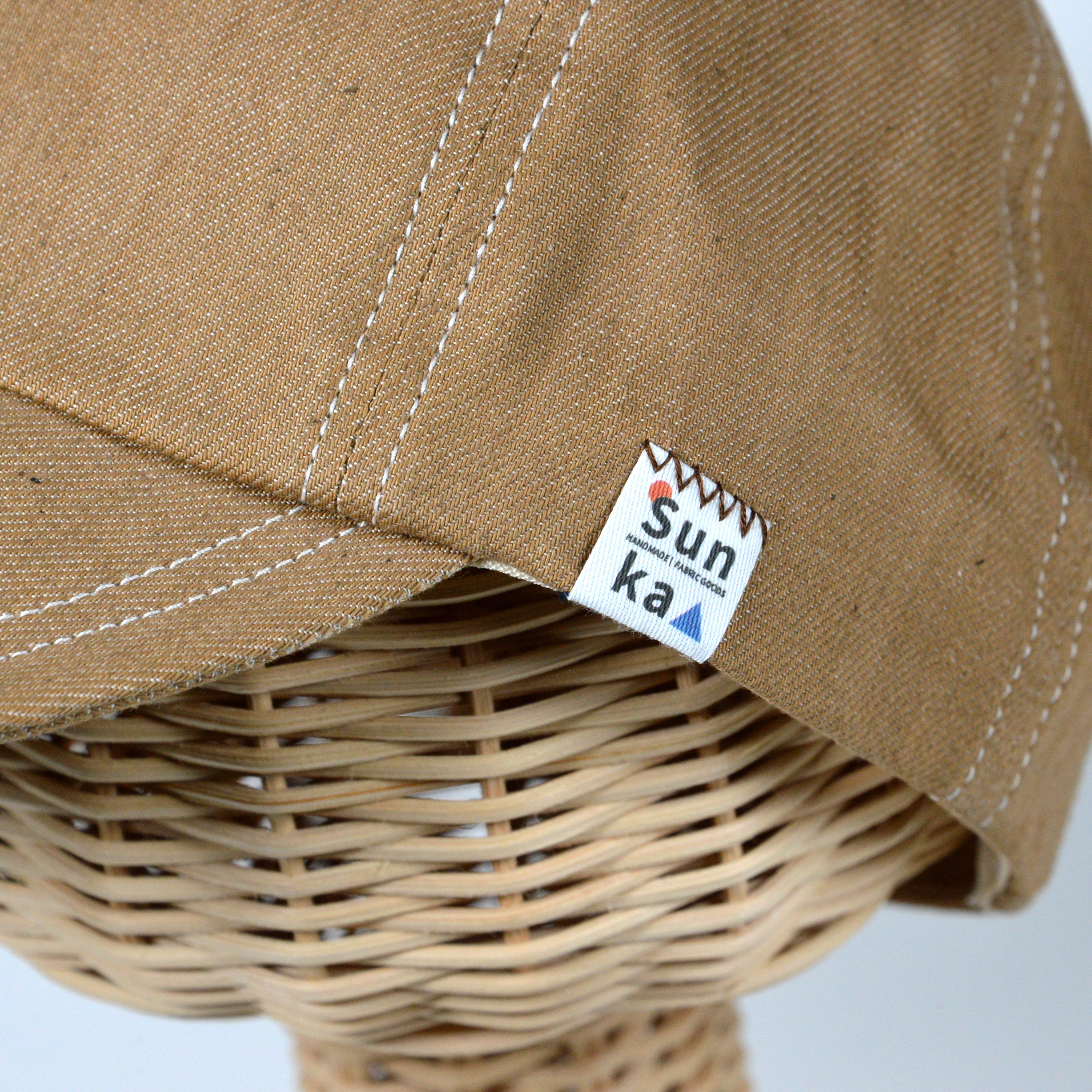 【Sunka キャップ】 ／オーガニックデニム／ユニセックス／シンプル／帽子