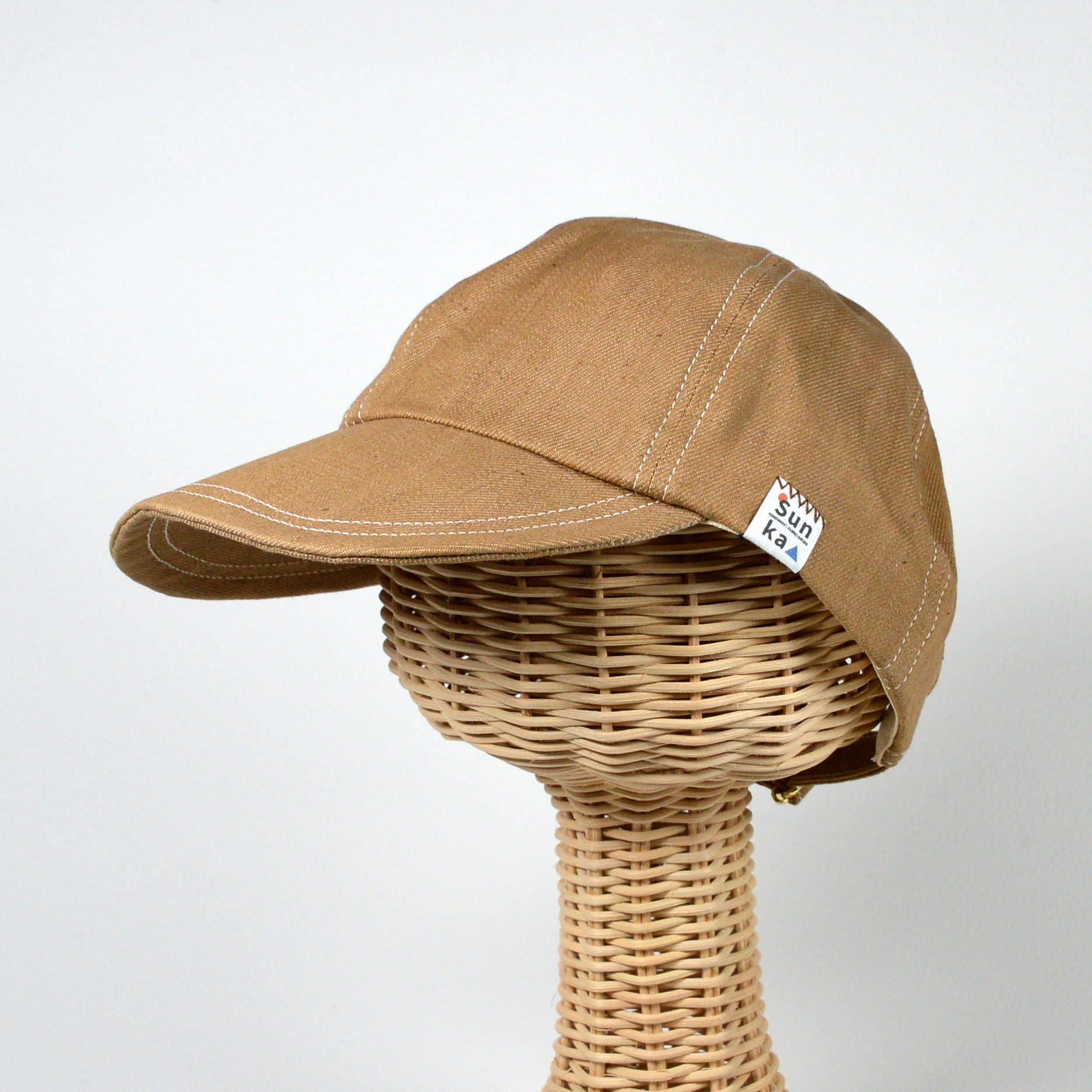 【Sunka キャップ】 ／オーガニックデニム／ユニセックス／シンプル／帽子