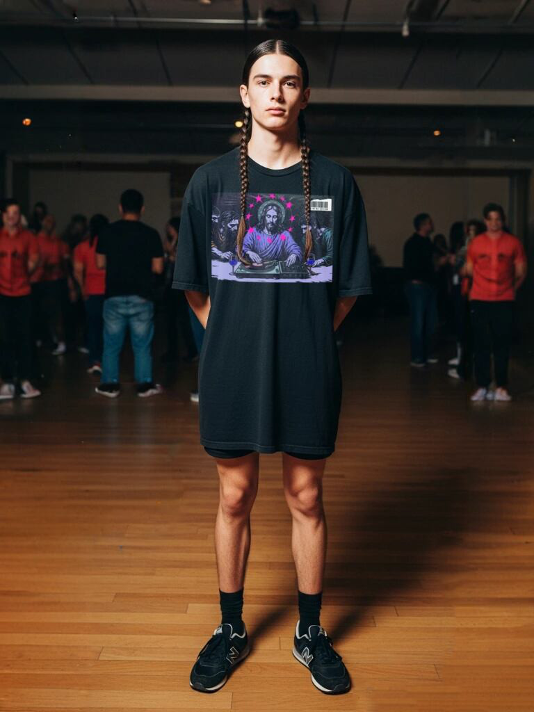 The Last Play　パープル　ヘビーオンス　ブラックTシャツ　【 インクジェット 】