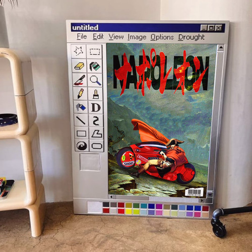 ナポレオン バイク デザイン パロディ ポスター A1サイズ 半光沢紙