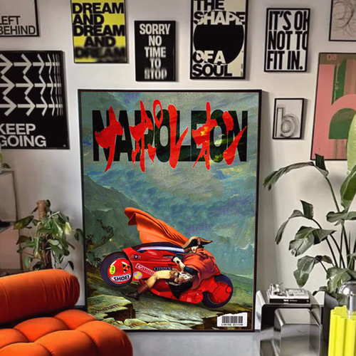 ナポレオン バイク デザイン パロディ ポスター A0サイズ 半光沢紙