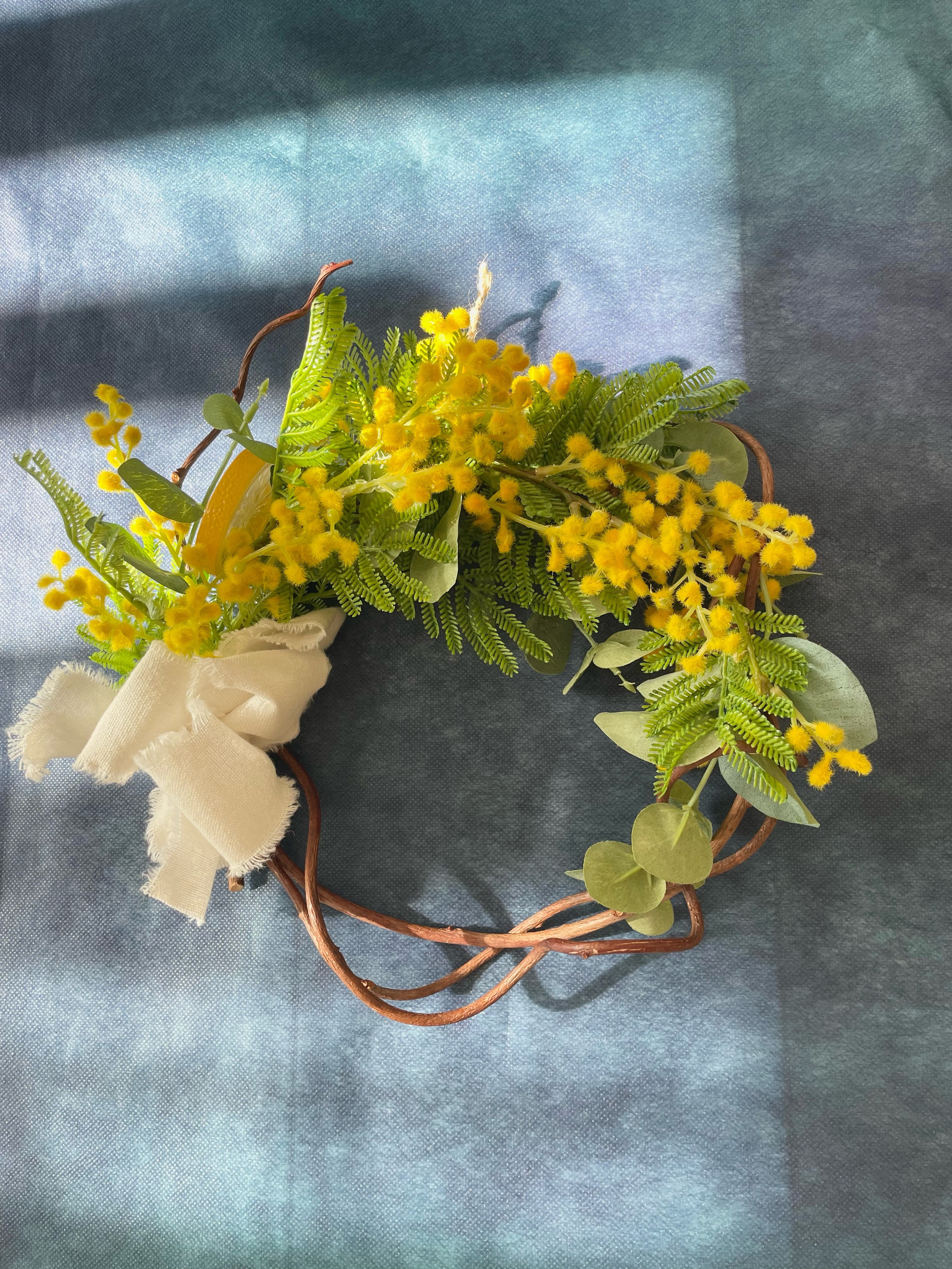 ミモザ　レモン　リース