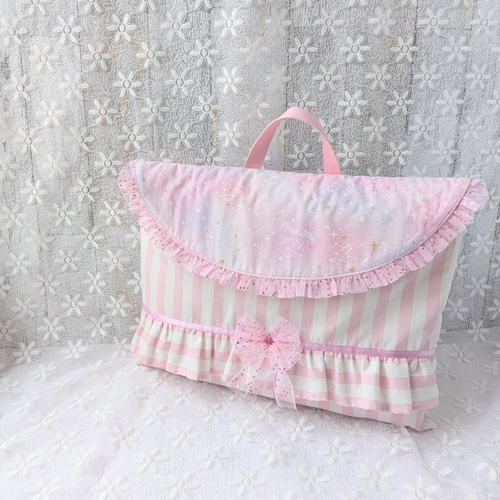 防災頭巾カバー 背もたれ 星座とユニコーン