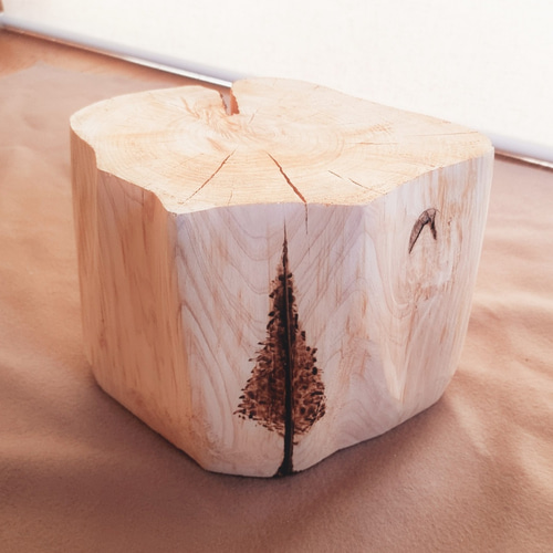 天然アロマ 東濃ひのき テーブル 飾り台 炙り絵 天然アロマ 東濃ひのき テーブル 飾り台 炙り絵